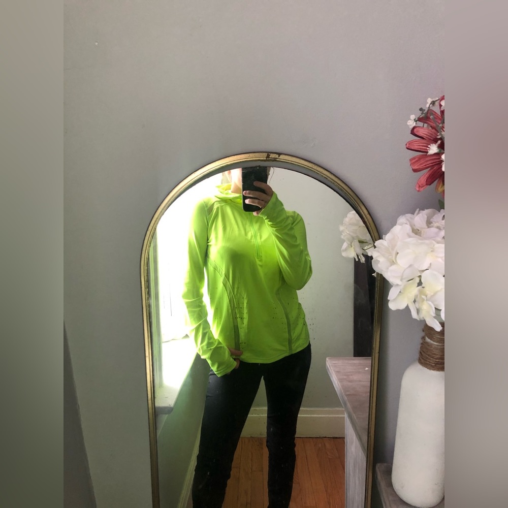 Hoodies half zip athletic pull over long sleeve gym wear size medium